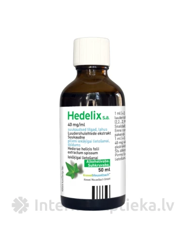 Hedelix капли 40 мг / мл, 50 мл | internetaptieka.lv