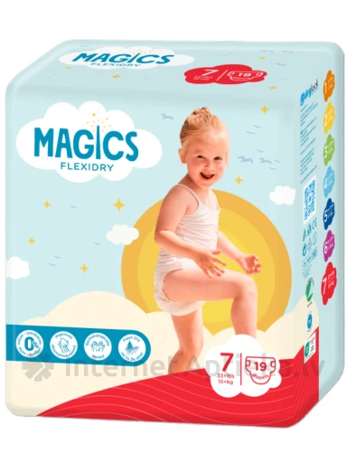 MAGICS Flexidry подгузники XXL 15+ кг, 19 шт. | internetaptieka.lv