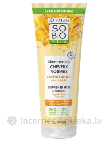 So Bio Organic maitinamasis šampūnas su taukmedžio sviestu, 250 ml | internetaptieka.lv
