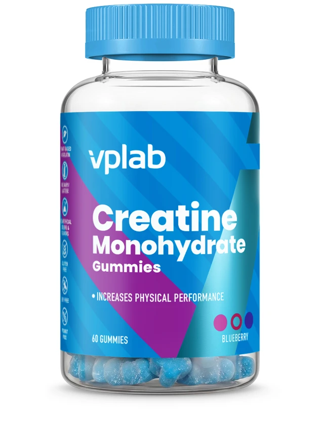 VPLab Creatine Monohydrate Gummies košļājamās pastilas, 60 gab.