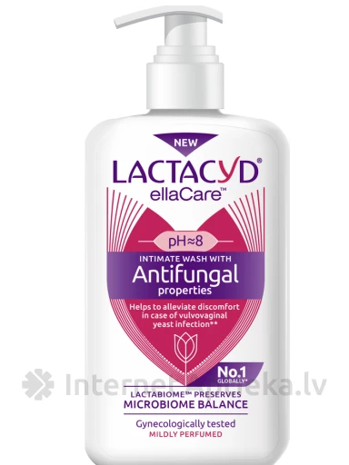 Lactacyd Antifungal Intīmās zonas mazgāšanās līdzeklis, 200 ml | internetaptieka.lv