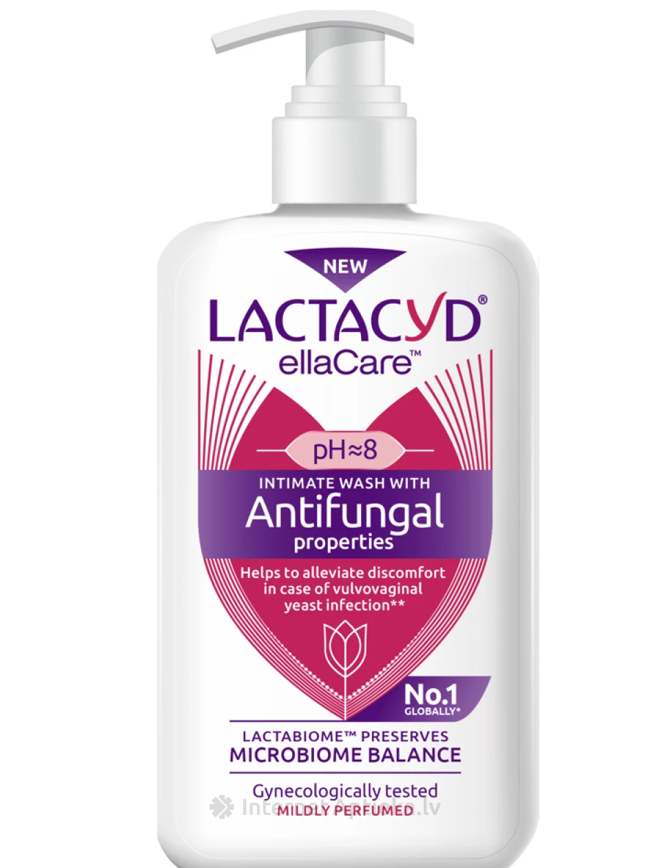 Lactacyd Antifungal Intīmās zonas mazgāšanās līdzeklis, 200 ml | internetaptieka.lv