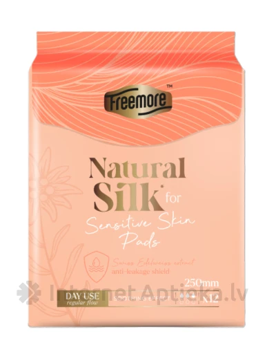 Freemore Natural Silk Day Use Гигиенические прокладки, 12 шт. | internetaptieka.lv