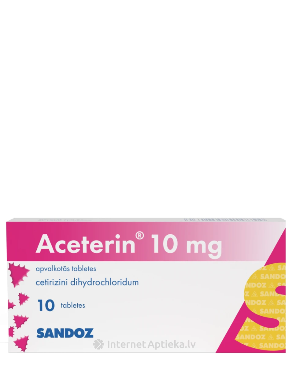 Aceterinas, 10 tablečių | internetaptieka.lv