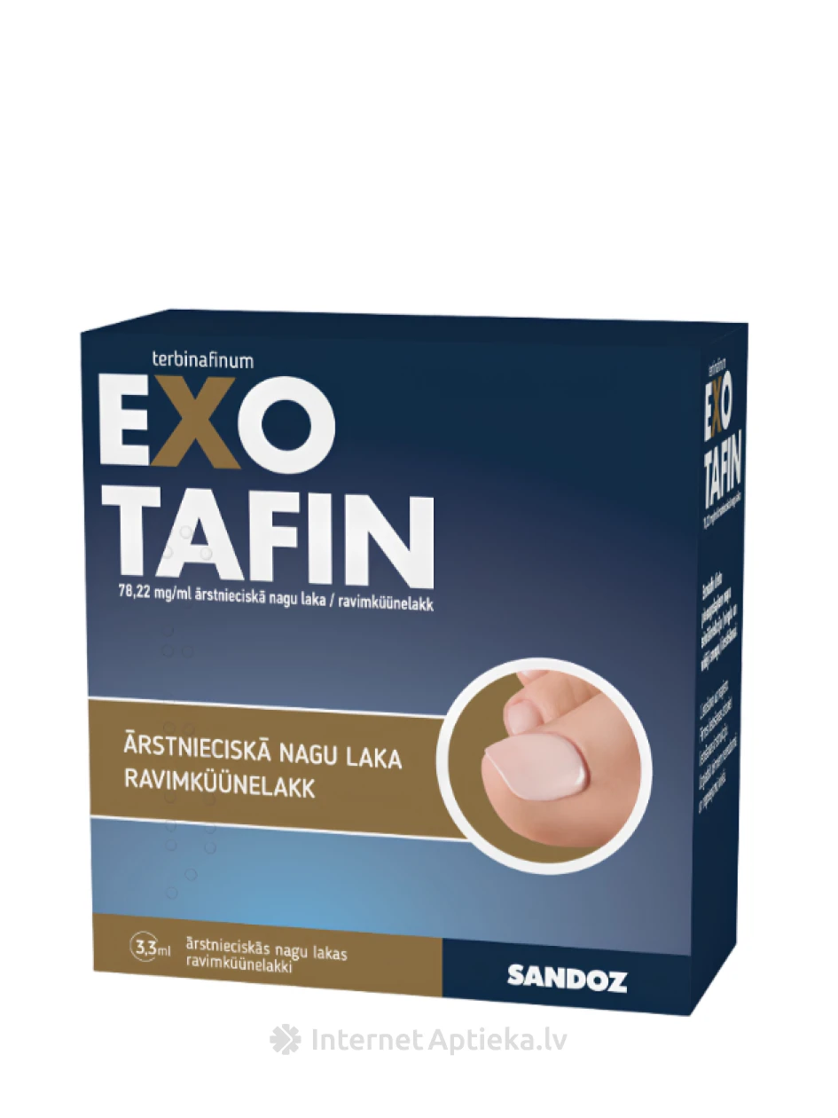 EXOTAFIN 78,22 mg/ml vaistinis nagų lakas, 3,3 ml | internetaptieka.lv
