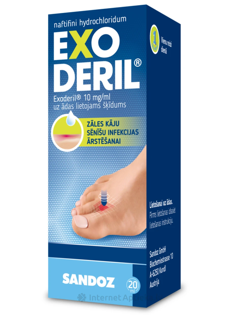 Exoderil šķīdums, 20 ml | internetaptieka.lv