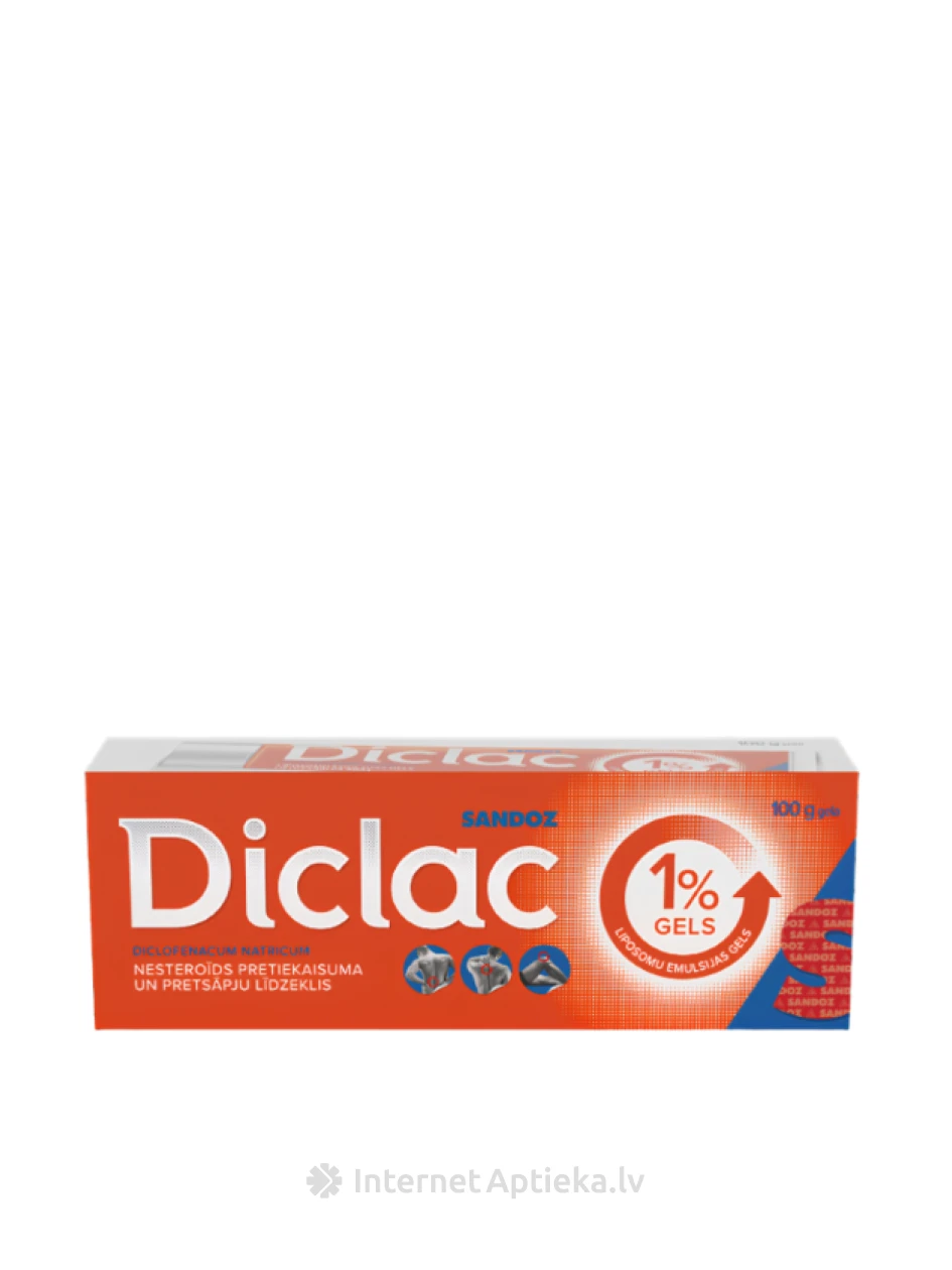 Diclac gelis 1%, 100 g | internetaptieka.lv
