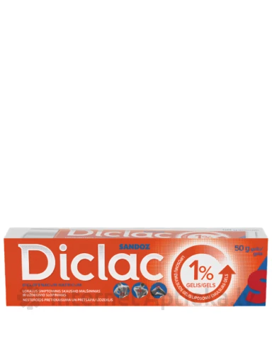 Diclac gels 1%, 50 g | internetaptieka.lv