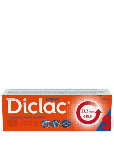 Diclac 23.2mg/g gels, 180 g | internetaptieka.lv