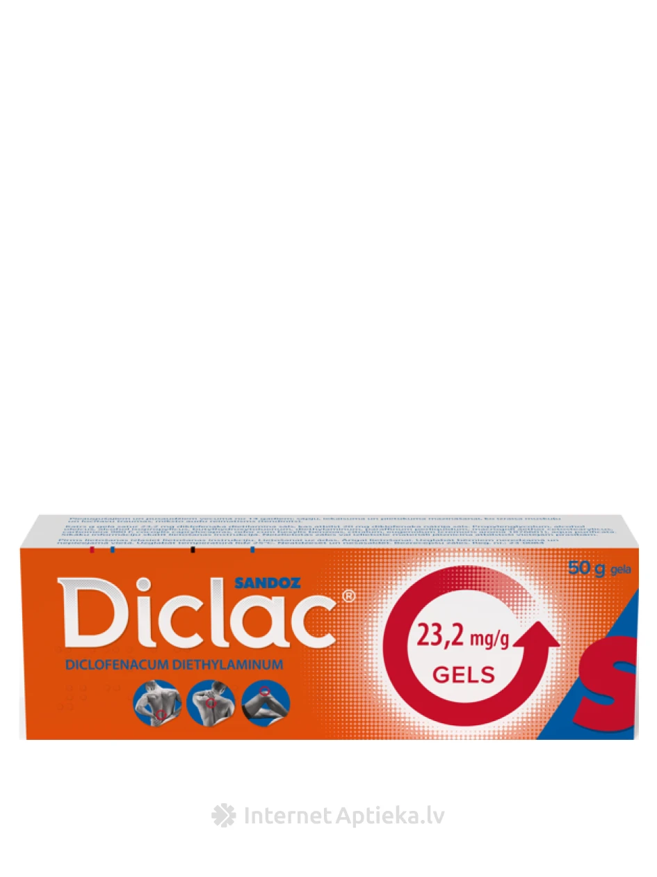 Diclac 23,2 mg/g gelis, 50 g | internetaptieka.lv