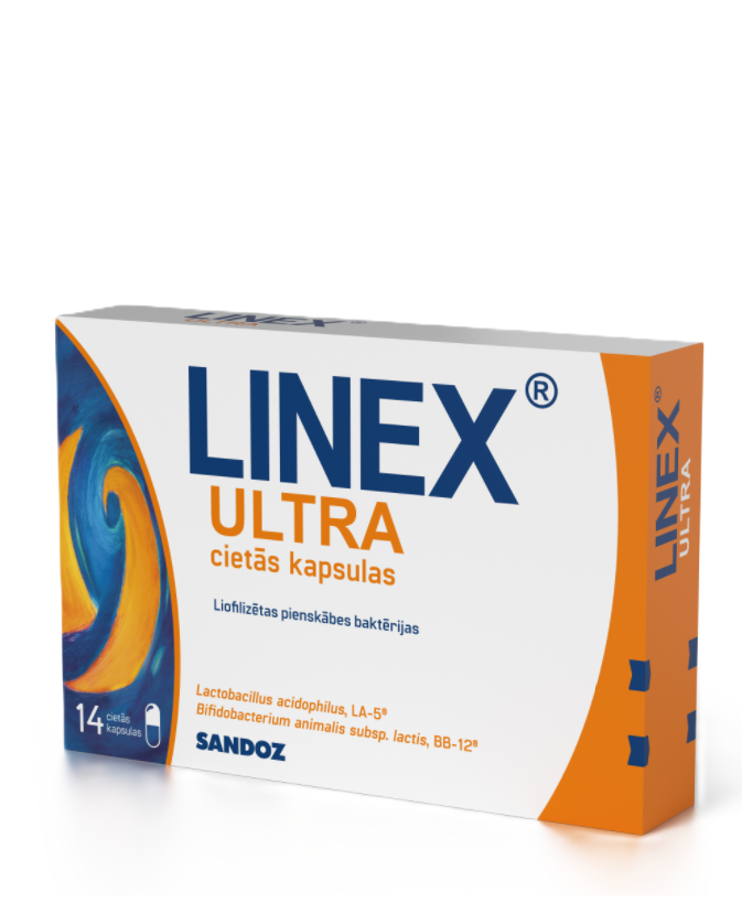 Linex® Ultra kapsulas, 14 cietās kapsulas