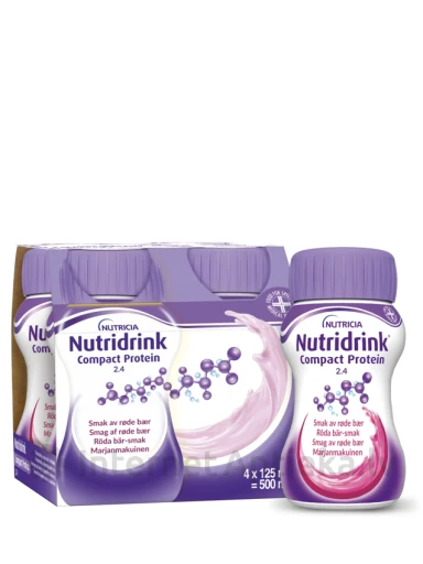 Nutricia Nutridrink Protein meža ogu, 4 x 125 ml | internetaptieka.lv