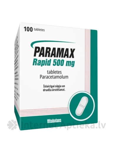 Paramax Rapid 500 mg, 100 таблеток | internetaptieka.lv