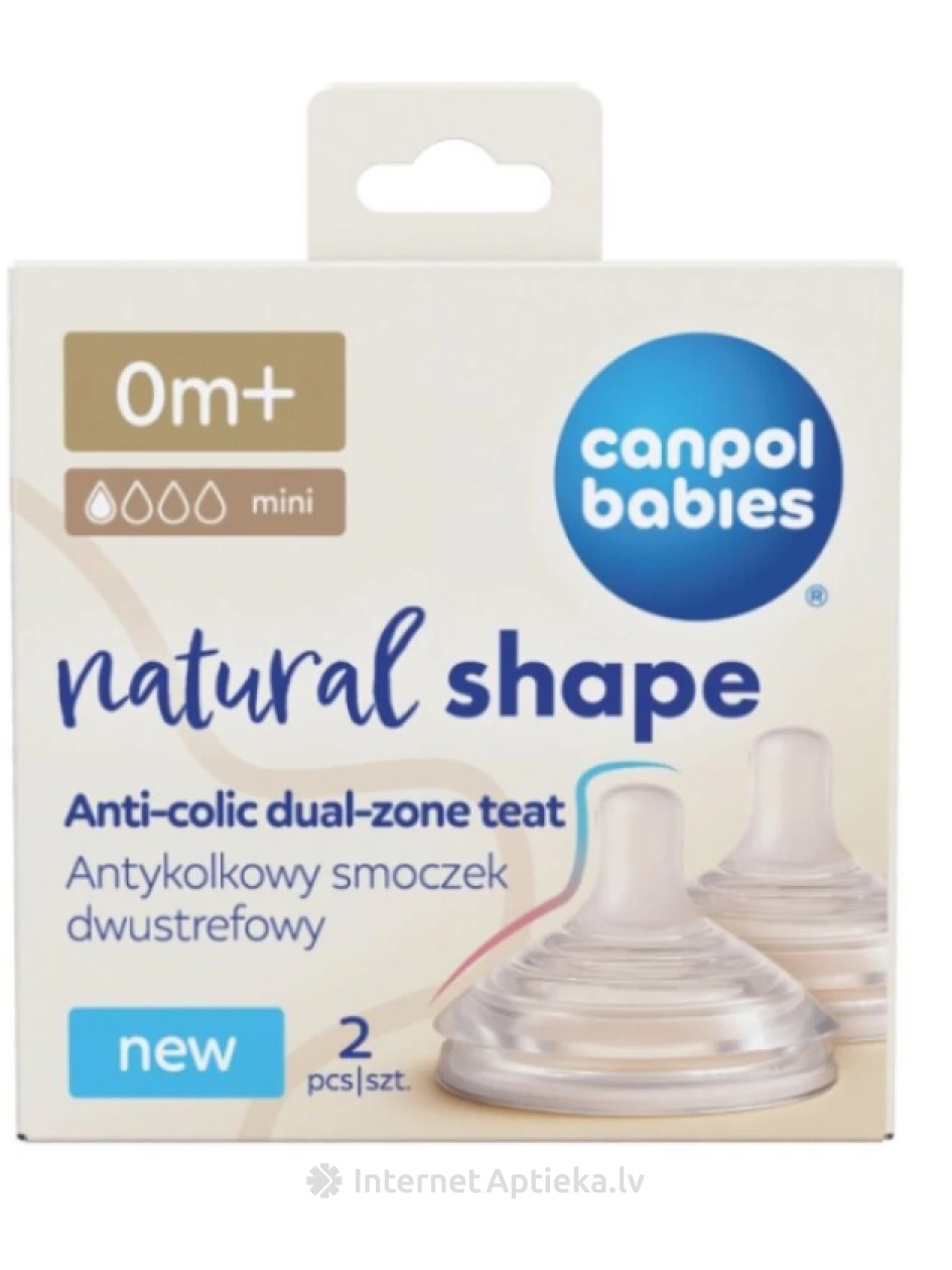 CANPOL babies Anti-colic žindukas, 0+ mėnesiai, 2 vnt | internetaptieka.lv