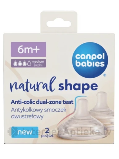 CANPOL babies Anti-colic žindukas, 6+ mėnesiai, 2 vnt | internetaptieka.lv