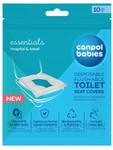 CANPOL babies vienkartiniai tualeto sėdynių užvalkalai, 10 vnt | internetaptieka.lv