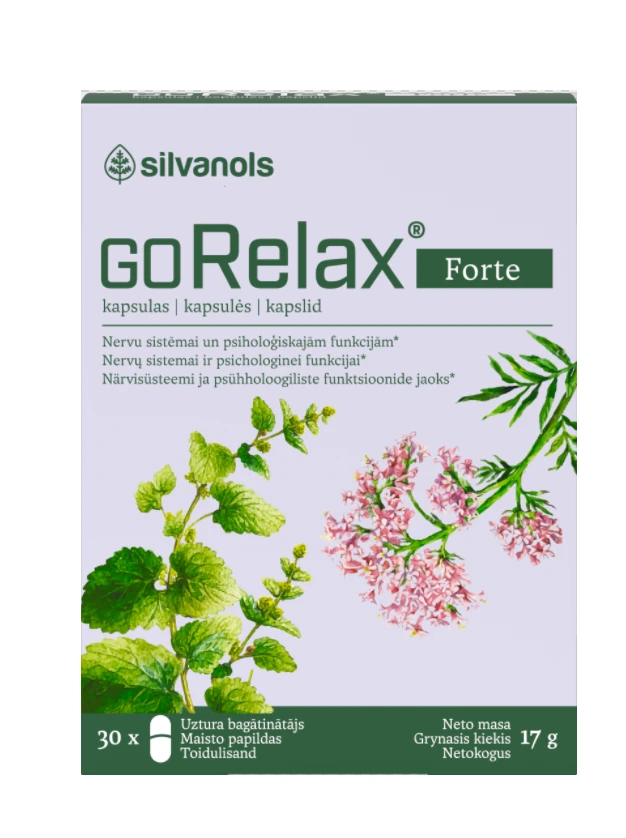 GORELAX Forte kapsulas, 30 gab.