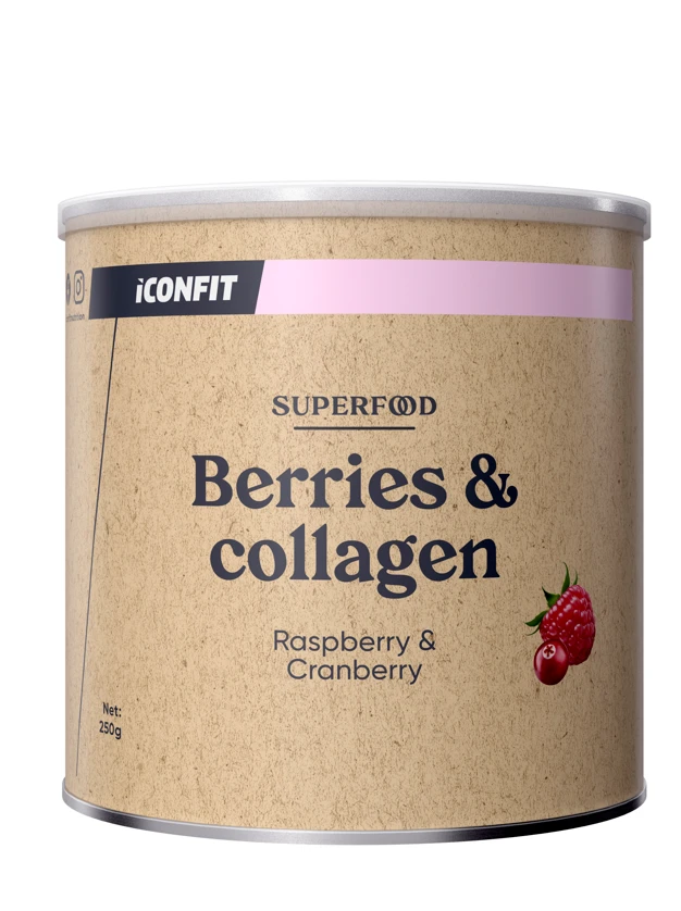 ICONFIT Superfood kolagēns ar aveņu un dzērveņu garšu, 250 g