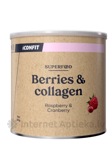 ICONFIT Коллаген Superfood Raspberry & Cranberry, 250 г | internetaptieka.lv