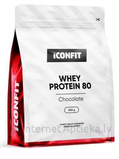 ICONFIT Сывороточный протеин 80 Шоколад, 500 г | internetaptieka.lv