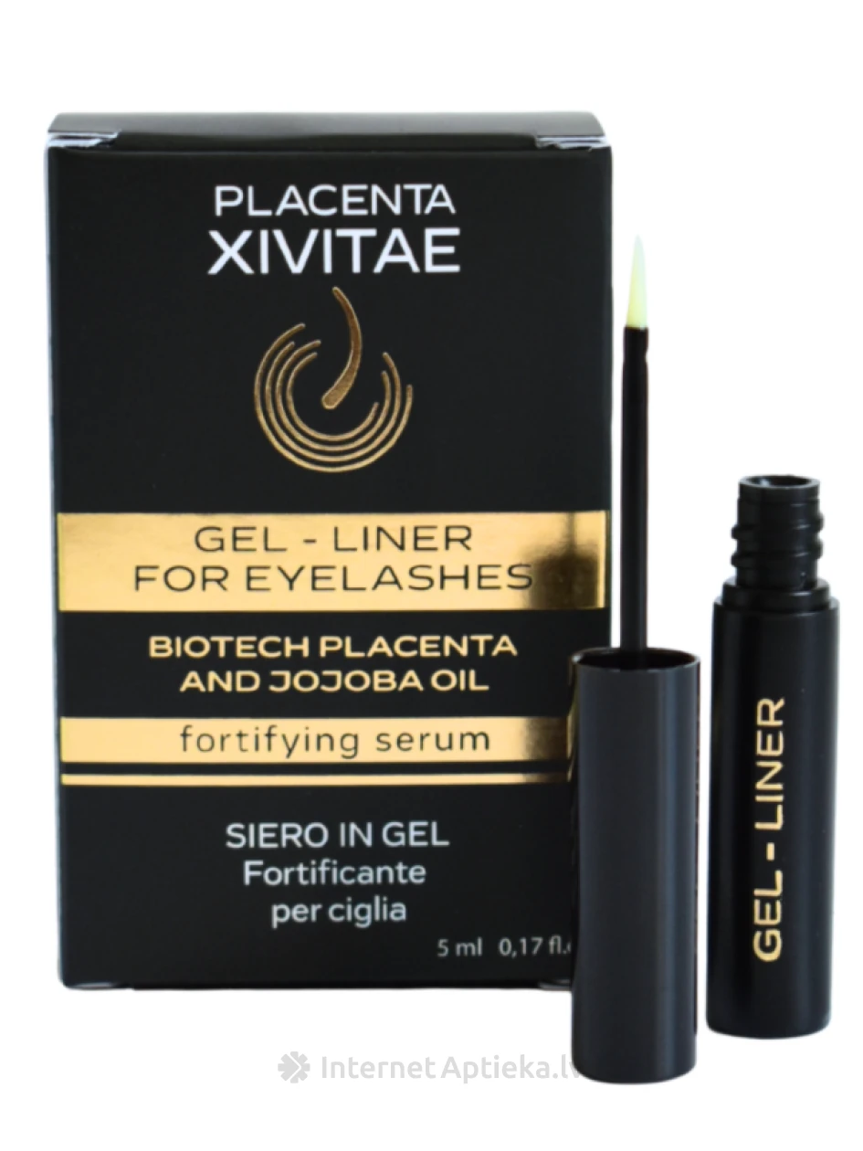 PLACENTA XIVITAE Stiprinošs gēls-laineris skropstām, 5 ml | internetaptieka.lv