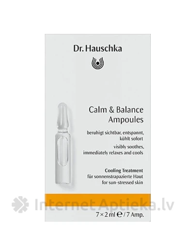 Dr. Hauschka Calm and Balance Ampoules - ramina ir subalansuoja ampulės, 7 x 2 ml | internetaptieka.lv