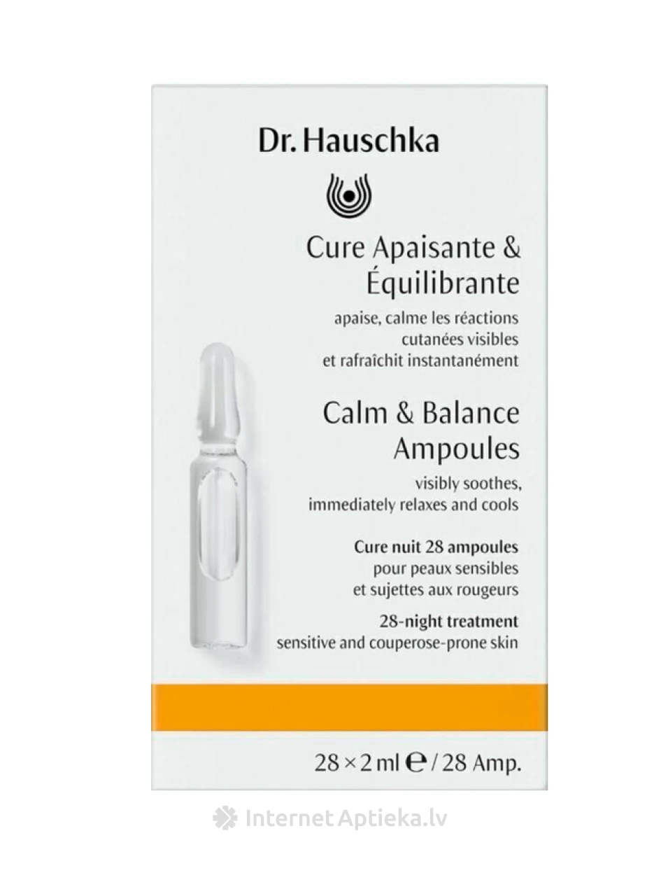 Dr. Hauschka Calm and Balance Ampoules - subalansuojančios ampulės, 28 x 2 ml | internetaptieka.lv