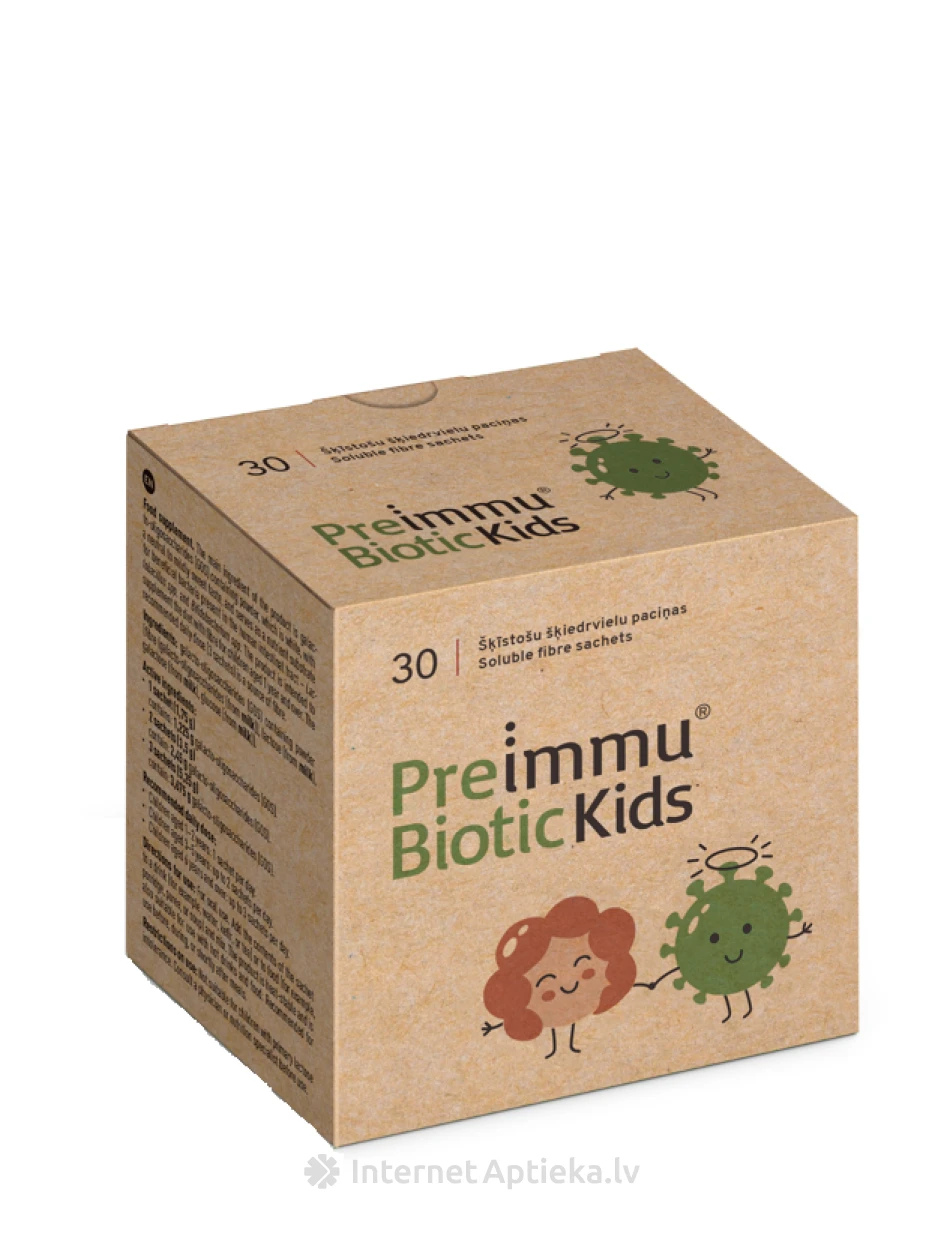 Preimmu® Biotic Kids Pulveris paciņās, 30 gb. | internetaptieka.lv