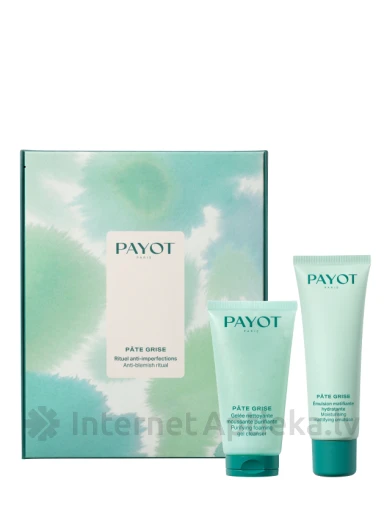 PAYOT Pate Grise komplekts - attīroša želeja 50 ml + sejas krēms 50 ml | internetaptieka.lv