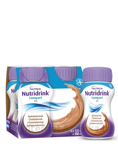 Nutricia Nutridrink šokolaadi maitsega, 4 x 125 ml | internetaptieka.lv
