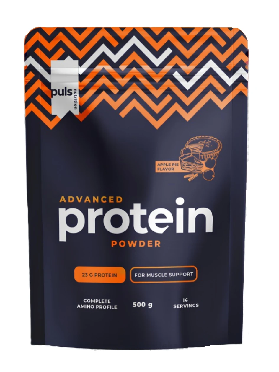 Puls Nutrition Advanced Apple Pie веганский протеиновый порошок, 500 г | internetaptieka.lv