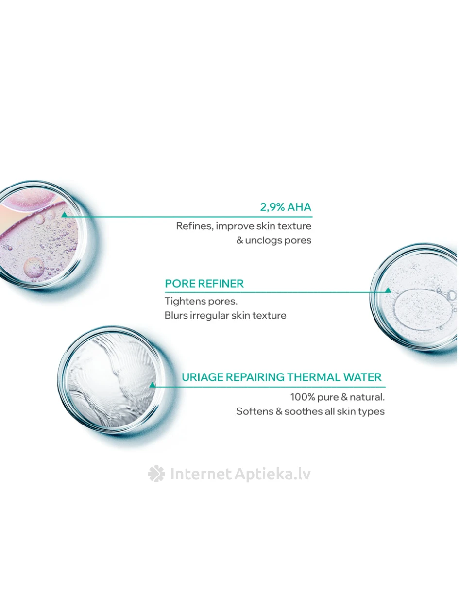 URIAGE HYSEAC PURIFYING PEELING TONER tonikas, 250 ml | internetaptieka.lv