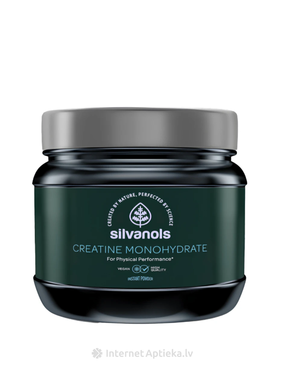 Silvanols CREATINE MONOHYDRATE pulveris, 300 g | internetaptieka.lv