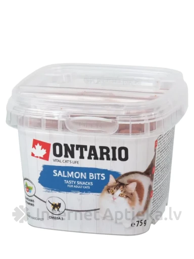 Ontario Cat Snack Lõhepalad Kassidele, 75 g | internetaptieka.lv