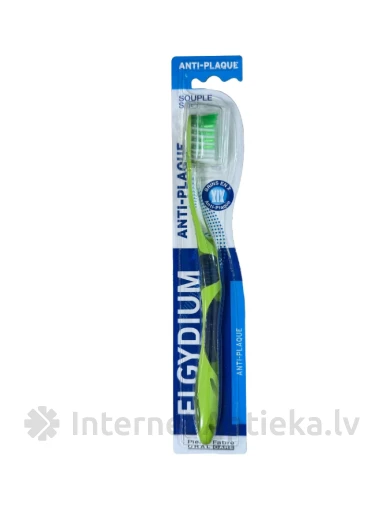 ELGYDIUM Dantų šepetėlis ANTIPLAQUE SOFT, 1 vnt | internetaptieka.lv