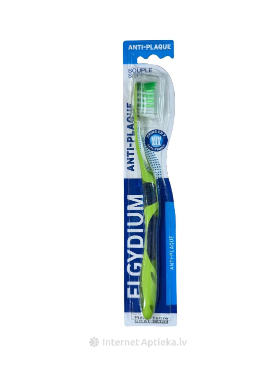 ELGYDIUM Dantų šepetėlis ANTIPLAQUE SOFT, 1 vnt | internetaptieka.lv