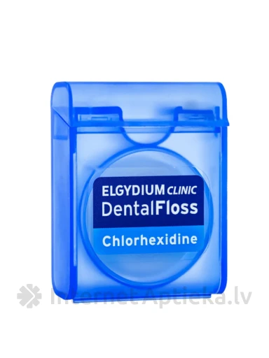 ELGYDIUM CLINIC DENTAL FLOSS CHLORHEXIDINE Zobu diegs | internetaptieka.lv