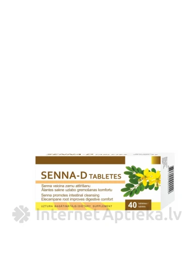 SENNA - D таблетки, 40 шт. | internetaptieka.lv