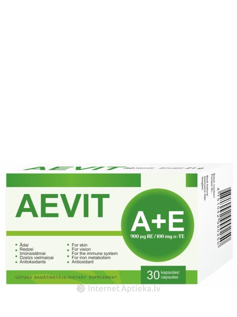 AEVIT капсулы, 30 шт. | internetaptieka.lv