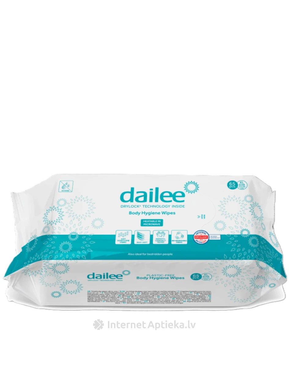 DAILEE Body Wipe niisked salvrätikud, 65 tk | internetaptieka.lv