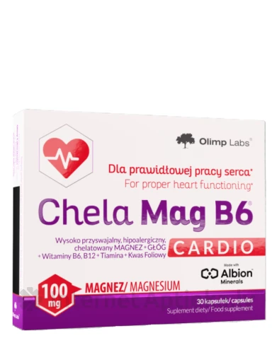 Olimp Lab.Chela-Mag B6 Cardio kapsulių, 30 vnt. | internetaptieka.lv
