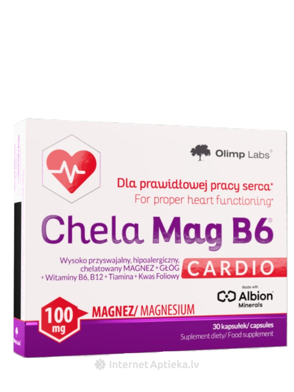Olimp Lab.Chela-Mag B6 Cardio kapsulių, 30 vnt. | internetaptieka.lv