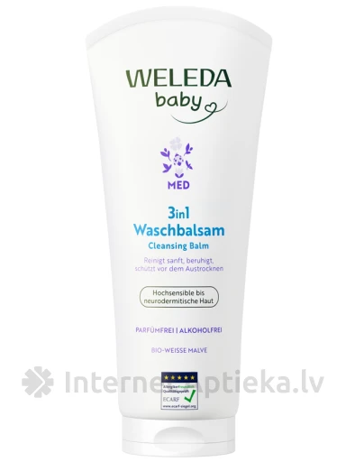 WELEDA Baby Med 3in1 очищающий бальзам, 200 мл | internetaptieka.lv