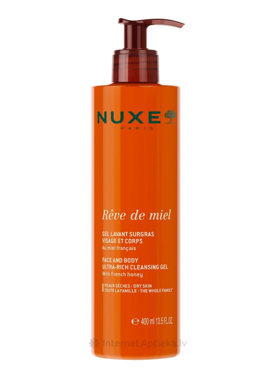 NUXE Rêve de Miel Ultra гель для душа для сухой кожи, 400 мл | internetaptieka.lv