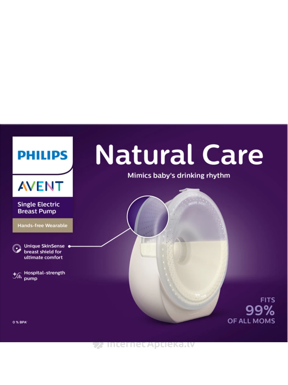 Philips Avent Natural Care носимый молокоотсос, освобождающий руки (перезаряжаемый) | internetaptieka.lv