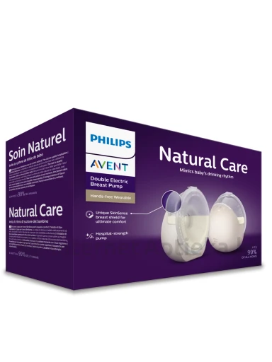 Philips Avent Natural Care двойной носимый молокоотсос для сцеживания без помощи рук (перезаряжаемый) | internetaptieka.lv