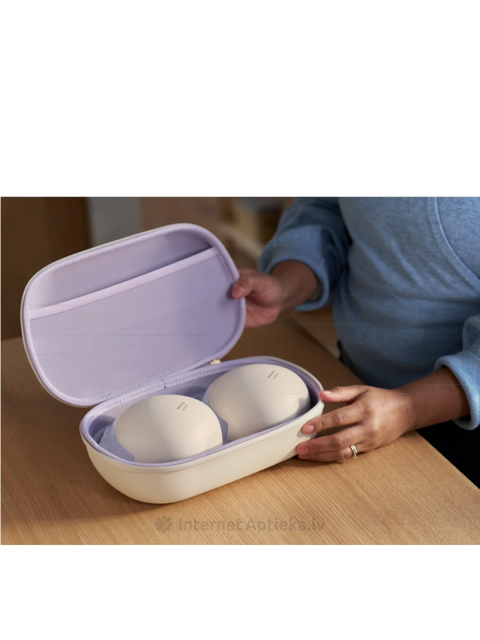 Philips Avent Natural Care двойной носимый молокоотсос для сцеживания без помощи рук (перезаряжаемый) | internetaptieka.lv