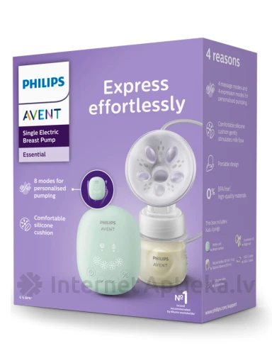 Philips Avent электрический молокоотсос с бутылочкой | internetaptieka.lv