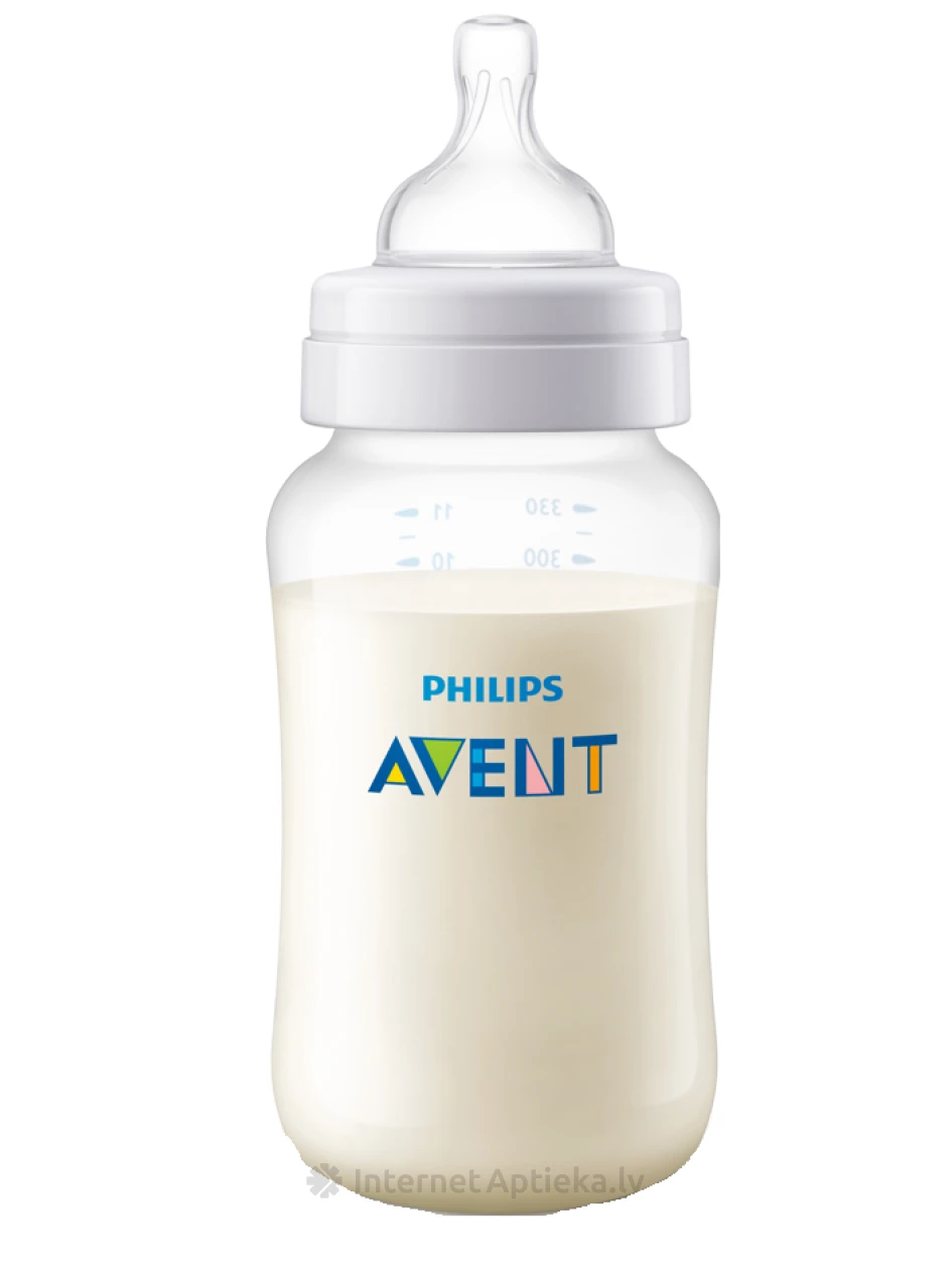 Philips Avent Антиколиковая бутылочка для кормления 3м+, 330 мл | internetaptieka.lv