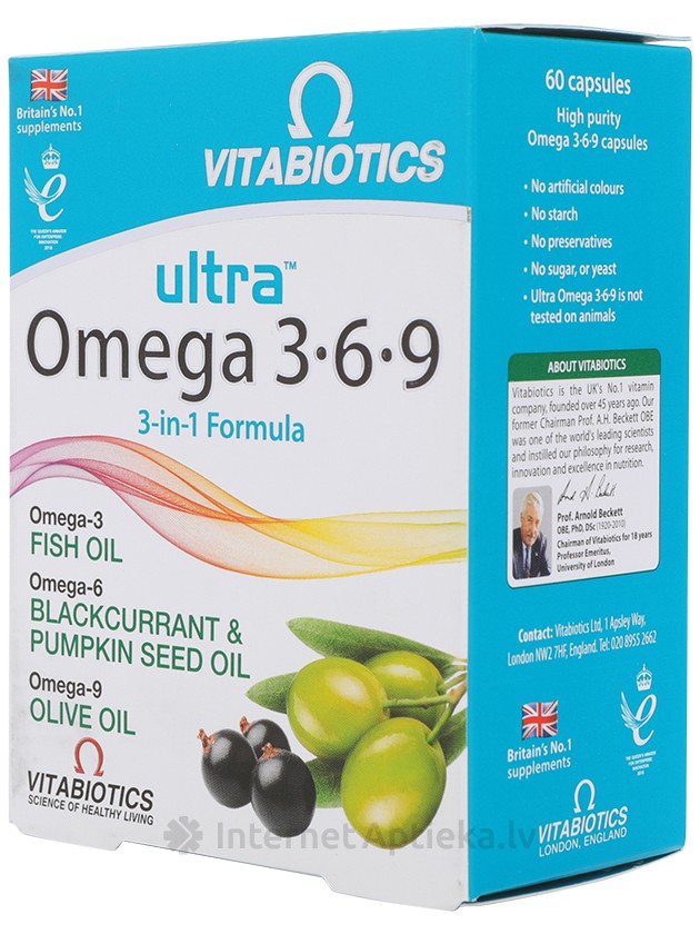 Vitabiotics Ultra Omega 369, 60 капсул